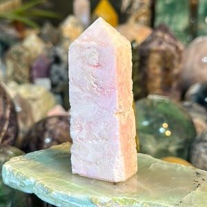🔥SALE🔥 Pink Aragonite 4 Sided Crystal Point!